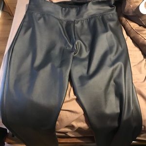 Faux leather leggings